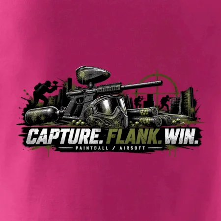 Taktika capture flank win paintball