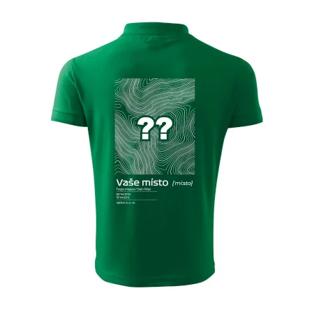Vaše místo - vrstevnice v obdélníku