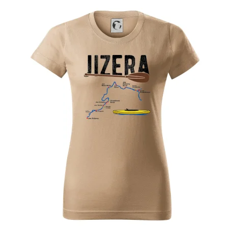 Mapa řeky Jizery