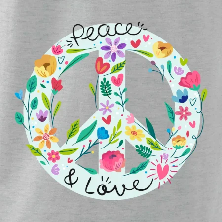 Peace and love symbol