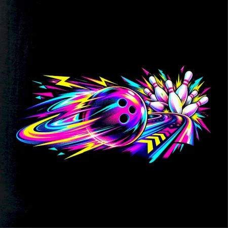 Bowling neonový úder osmdesátá léta