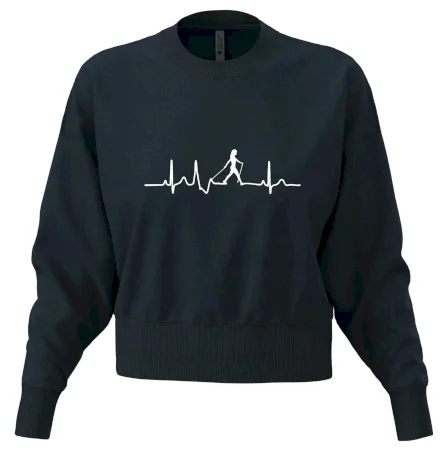 EKG nordic walking žena