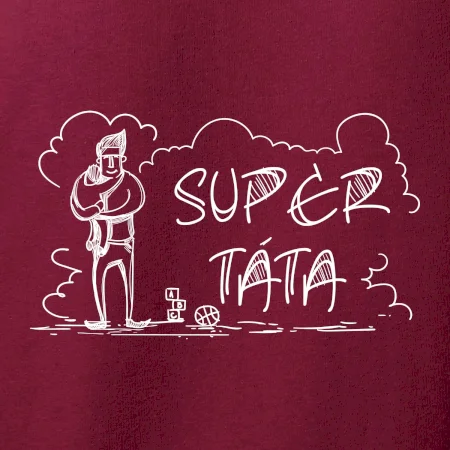 Kreslený nápis super táta