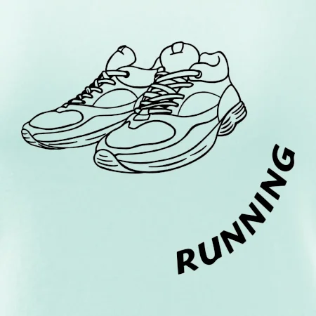 Running nápis šikmo
