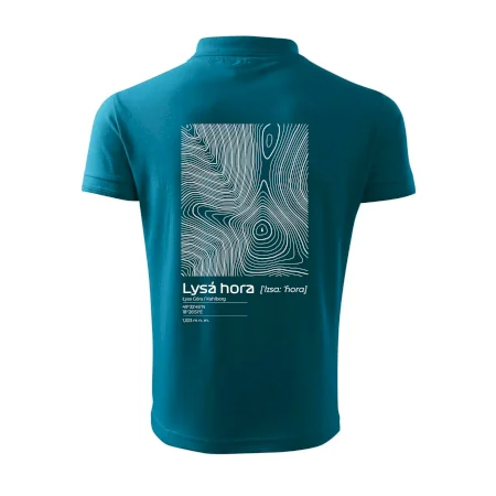 Lysá hora - vrstevnice v obdélníku