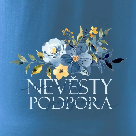Nevěsty podpora květy modré