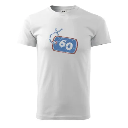 60 na krku štítek