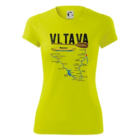 Mapa řeky Vltavy