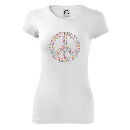 Peace symbol lístečky