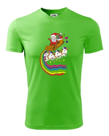 Santa a jednorožci (Pecka design)