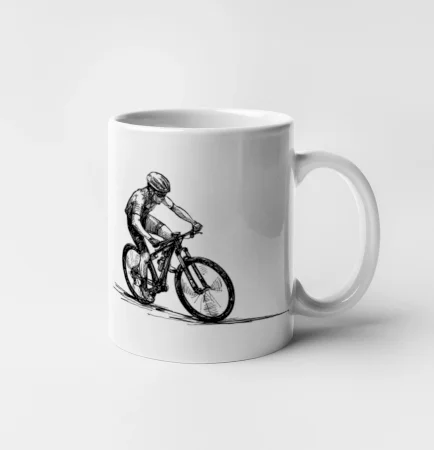 MTB kreslený cyklista
