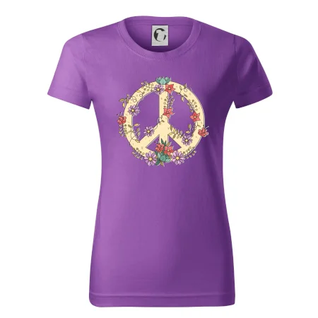 Peace symbol pískový