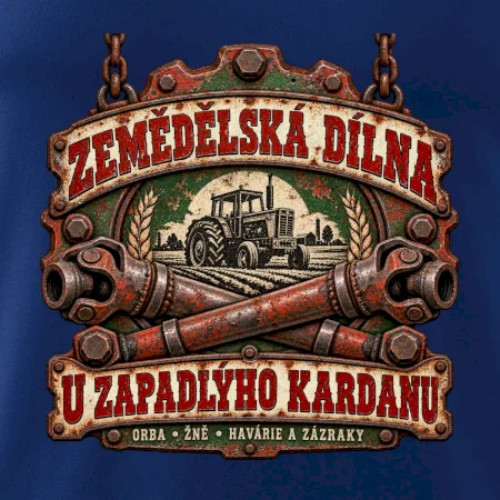 Zemědělská dílna u zapadlého kardanu