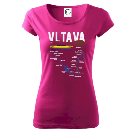 Mapa řeky Vltavy