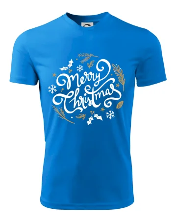 Merry christmas - nápis kulatý