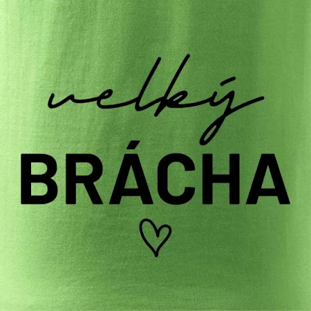 Velký brácha - nápis na prsou