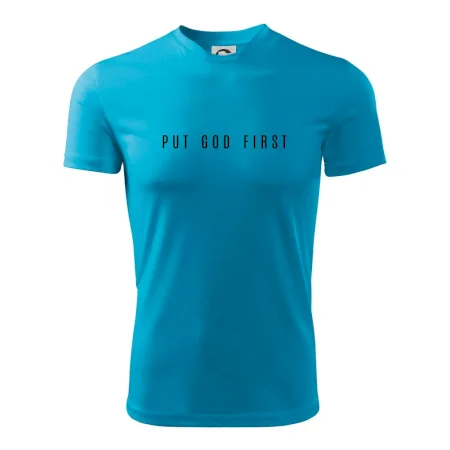 Put God first slabý nápis