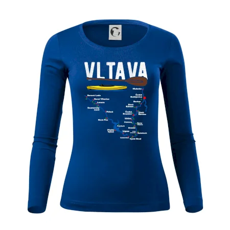 Mapa řeky Vltavy