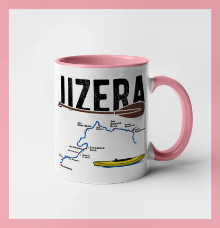 Mapa řeky Jizery