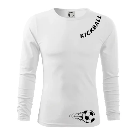 Kickball nápis šikmo