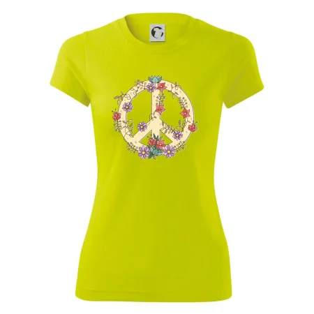 Peace symbol pískový