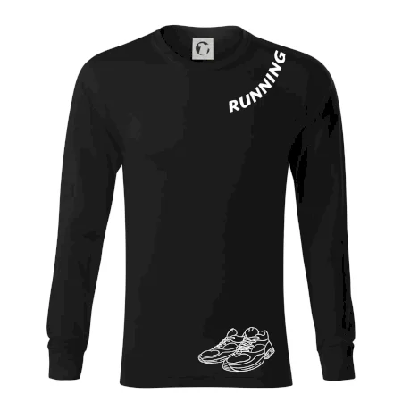 Running nápis šikmo