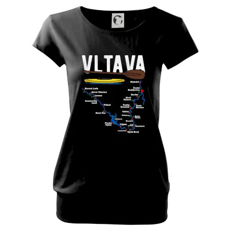 Mapa řeky Vltavy