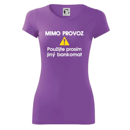 Mimo provoz - použijte jiný bankomat