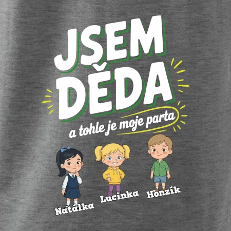 Děda a jeho parta (obrázky a jména vnuků)