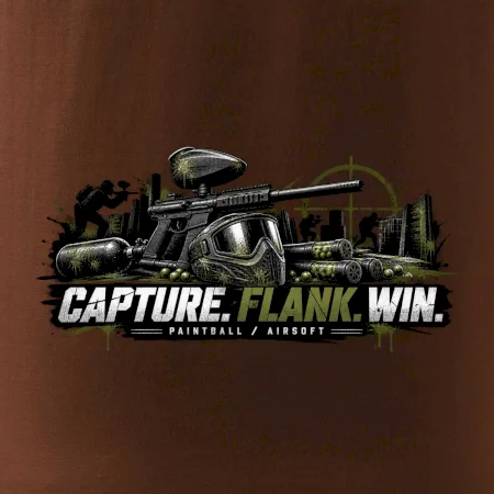 Taktika capture flank win paintball