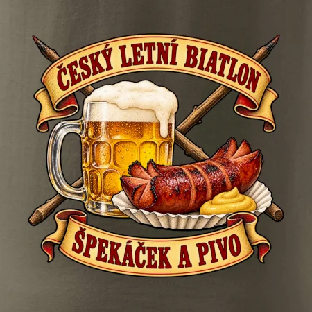 Český letní biatlon špekáček a pivo