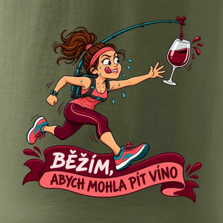 Běžím abych mohla pít víno
