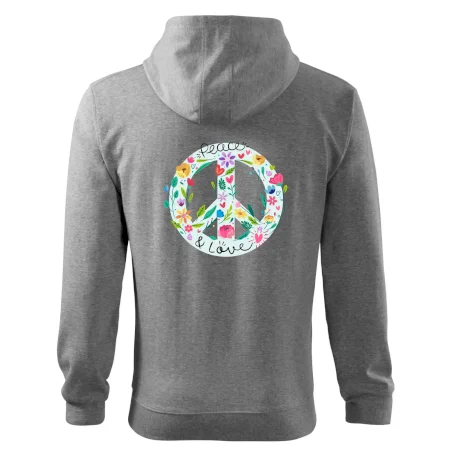 Peace and love symbol