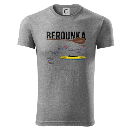 Mapa řeky Berounky