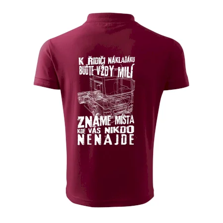 K řidiči náklaďáku buďte vždy milý
