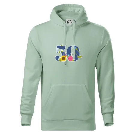 Květinové číslo kreslené - 50