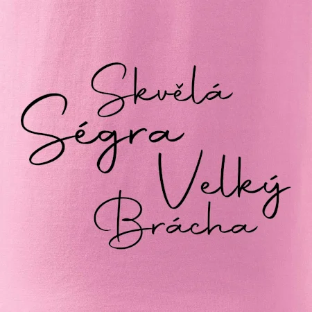 Velký brácha - nápis na zádech