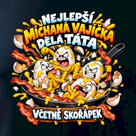 Nejlepší míchaná vajíčka dělá táta Včetně skořápek