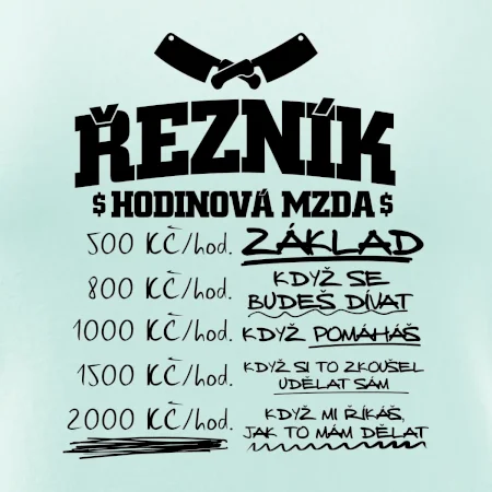 Hodinová mzda řezník