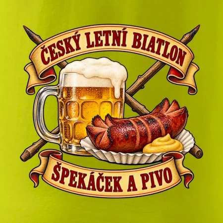 Český letní biatlon špekáček a pivo