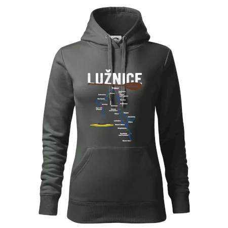 Mapa řeky Lužnice