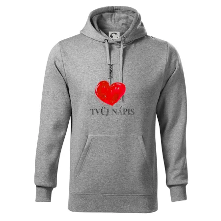I love malované srdce - vlastní nápis