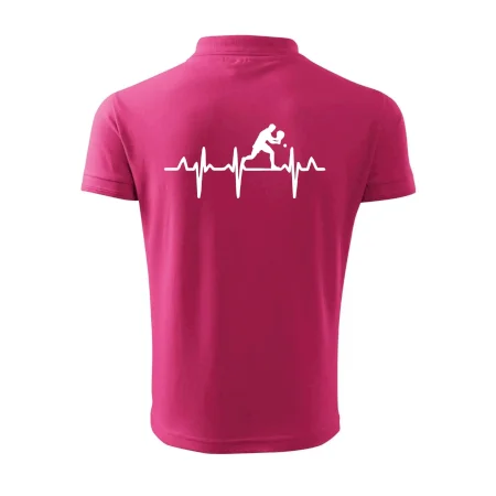 EKG stolní tenista stojící
