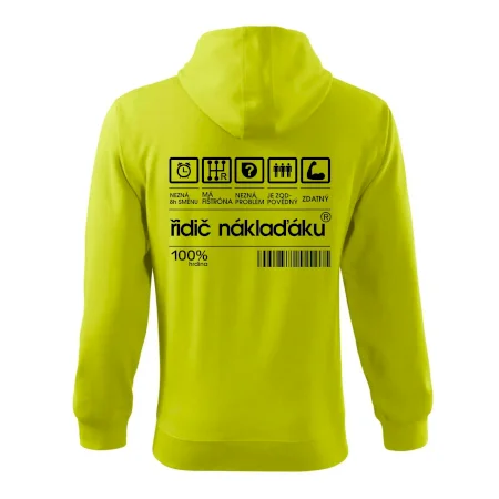 Čárový kód řidič náklaďáku
