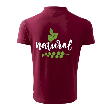 Natural - nápis v listech