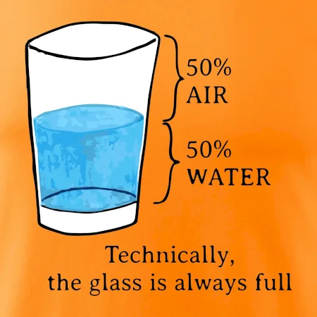 Technically, the glass is always full