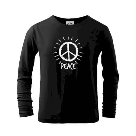 Peace symbol černobílý