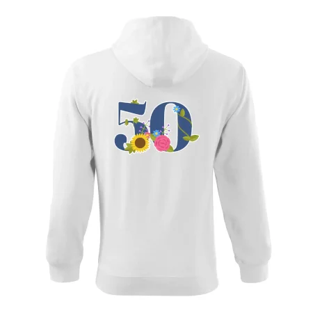 Květinové číslo kreslené - 50