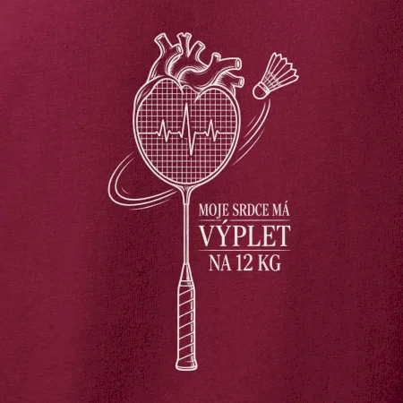 Badminton srdce s výpletem