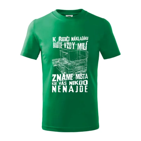 K řidiči náklaďáku buďte vždy milý
